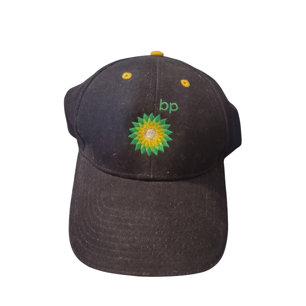 BP British Petroleum Logo‎ Hat Navy Blue Cotton Adjustable Strapback Ball Cap